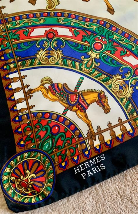 hermes silk scarf with horses